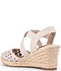 Me Too Shiney Stretch Knit Espadrille Wedge Sandals - Image 5