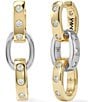 Melinda Maria Ashley Chain Convertible Two Tone Earrings - Image 1
