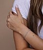 Melinda Maria Baby Not Your Basic Tennis Line Bracelet, Color:Silver - Image 2