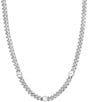 Melinda Maria Julian Triple Diamond Chain Necklace, Color:Silver - Image 1