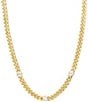 Melinda Maria Julian Triple Diamond Chain Necklace, Color:Gold - Image 1