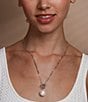 Melinda Maria Life's A Ball Pearl Short Chain Pendant Necklace, Color:Silver - Image 3