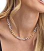 Melinda Maria Micro Frankie Pave Chain Necklace - Image 4