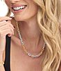 Melinda Maria Micro Frankie Pave Chain Necklace - Image 5
