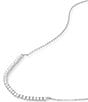 Melinda Maria Not Your Basic Tennis Necklace, Color:Silver - Image 2