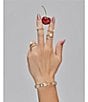 Melinda Maria Perfect Pearl Open Band Ring - Image 4