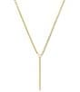 Melinda Maria Serpent Lariat Necklace, Color:Gold - Image 1
