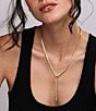 Melinda Maria Serpent Lariat Necklace, Color:Gold - Image 3