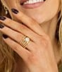 Melinda Maria She's a Boss Stacked Ring, Color:Gold - Image 3