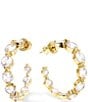 Melinda Maria She's An Icon Hoop Earrings, Color:Gold - Image 1