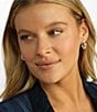 Melinda Maria She's An Icon Hoop Earrings, Color:Gold - Image 3