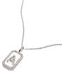 Melinda Maria Silver Initial Short Pendant Necklace, Color:A - Image 1