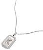 Melinda Maria Silver Initial Short Pendant Necklace, Color:K - Image 1