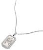 Melinda Maria Silver Initial Short Pendant Necklace, Color:M - Image 1