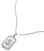 Melinda Maria Silver Initial Short Pendant Necklace, Color:S - Image 1