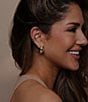 Melinda Maria So Smooth Teardrop Hoop Earrings, Color:Gold - Image 3