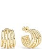 Melinda Maria Talon 5 Row Hoop Earrings - Image 1