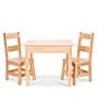 Color:Honey - Image 1 - Child-Size Hardwood Table & 2 Chairs Set