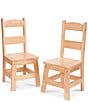 Color:Natural - Image 1 - Kids 2 Child-Size Hardwood Chairs
