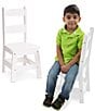 Color:White - Image 2 - Kids 2 Child-Size Hardwood Chairs