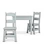 Color:Gray - Image 2 - Kids Wooden Table & 2 Chairs - Gray