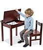 Color:Expresso - Image 2 - Wood Desk & Chair