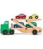 Color:Multi - Image 1 - Wooden Car Carrier Set