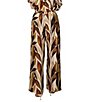 MELLODAY Coordinating Leaf Print Wide Leg Wrap Pants - Image 2