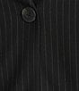 MELLODAY Coordinating Pinstripe V-Neck One-Button Vest, Color:Navy Pinstripe - Image 5