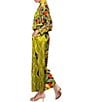 MELLODAY Coordinating Satin Mix Print Wide Leg Pants - Image 5