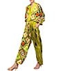 MELLODAY Coordinating Satin Mix Print Wide Leg Pants - Image 6