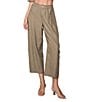 MELLODAY Coordinating Twill Barrel Leg Button Front Pants - Image 1