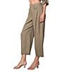 MELLODAY Coordinating Twill Barrel Leg Button Front Pants - Image 3
