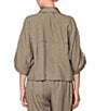 MELLODAY Coordinating Twill Point Collar Roll Tab Sleeve Utility Jacket - Image 2