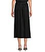 MELLODAY Coordinating Velvet Side Cinch Ruched Midi Skirt, Color:Black - Image 2
