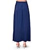 MELLODAY Crepe A-Line Maxi Skirt, Color:Deep Navy - Image 2