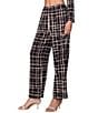MELLODAY Lux Crepe High Rise Checker/Solid Straight Leg Pull On Coordinating Pants - Image 3