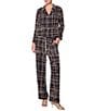 MELLODAY Lux Crepe High Rise Checker/Solid Straight Leg Pull On Coordinating Pants - Image 4