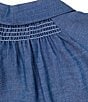 MELLODAY Point Collar Boxy Short Sleeve Denim Top - Image 6