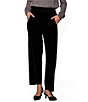 MELLODAY Stretch Velvet Straight Leg Pull-On Pants - Image 1