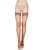 Color:Honey - Image 1 - Crystal Lace Thigh High Stockings