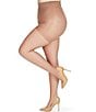 Memoi Crystal Sheer Control Top Pantyhose, Color:Honey - Image 4