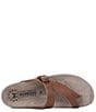 Color:Tan - Image 4 - Helen Buckle Detail Leather Casual Sandals