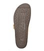 Color:Camel Scratch - Image 6 - Helen Buckle Detail Leather Casual Slide Sandals