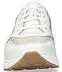 Color:White - Image 4 - Karin Leather Lace-Up Retro Sneakers