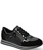 Mephisto Leenie Leather and Suede Lace Up Sneakers - Image 1