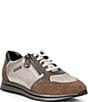 Mephisto Leenie Leather Suede Lace Up Sneakers - Image 1