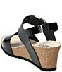 Mephisto Lissandra Patent Leather Buckle Hardware Hook-and-Loop Banded Slingback Wedges - Image 3