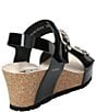 Mephisto Lissandra Patent Leather Buckle Hardware Hook-and-Loop Banded Slingback Wedges - Image 2