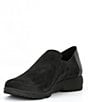 Color:Black - Image 4 - Romea Nubuck Leather Slip-Ons
